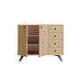 Hanah Home Armario Multiusos Roble 100x82x35 cm